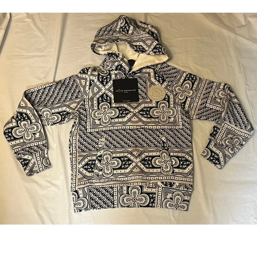 Moose Knuckles Kennedy Matching Set Kids Size: M - Bandana Print Jogger & Hoodie